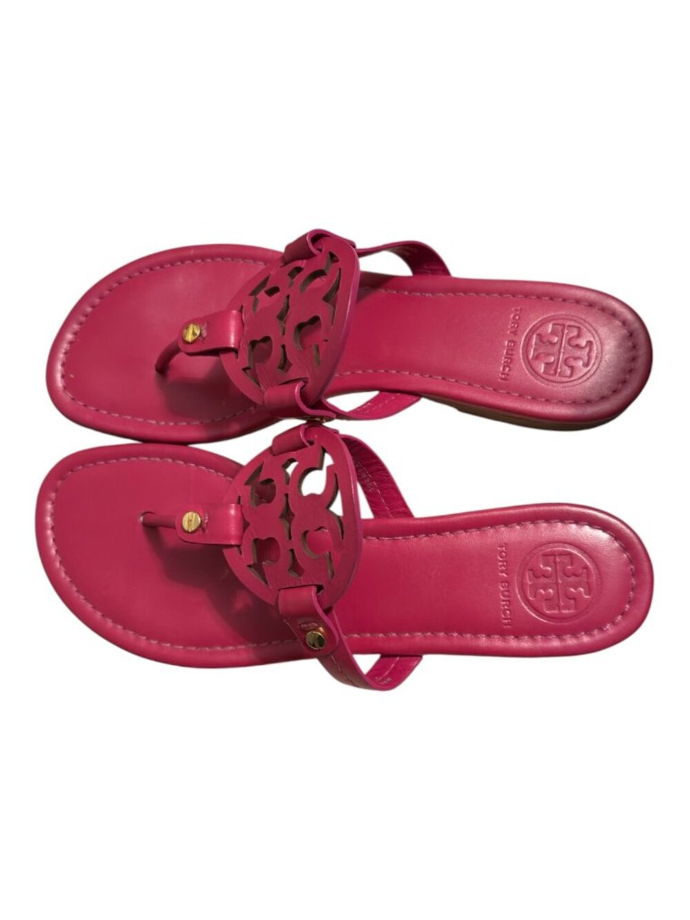 Tory Burch Dark Fuschia Miller Sandals 8.5